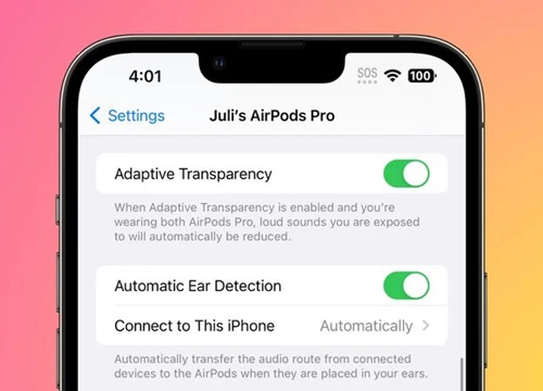 Gurman: Tùy chọn xuyên âm thích ứng iOS 16.1 cho AirPods Pro gốc và AirPods Max là một lỗi