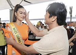 Thiên Ân tạm biệt bố, chính thức lên đường chinh chiến Miss Grand International 2022