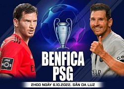 Nhận định, soi kèo trận Benfica vs PSG, bảng H Champions League