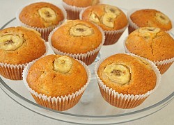 Cách làm bánh muffin chuối nướng xinh xinh thơm phức