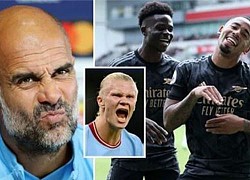 HLV Guardiola thừa nhận Man City yếu hơn Arsenal