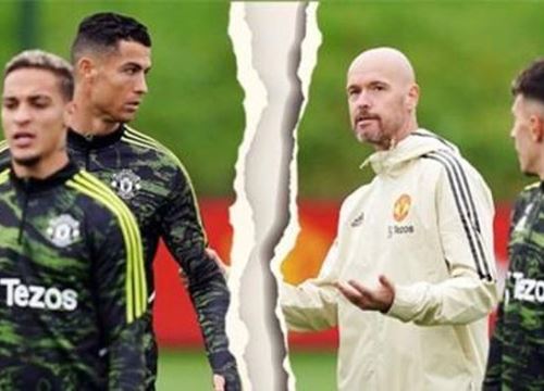 Nội bộ MU dậy sóng khi Ronaldo và Ten Hag ghét nhau ra mặt