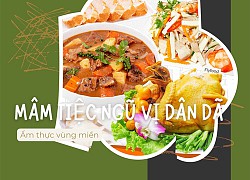 Quẳng gánh lo âu, mâm tiệc trưa cùng bạn bè có bò, có gà