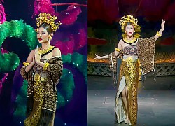 Đoàn Thiên Ân catwalk "thần sầu" trong trang phục truyền thống Bali