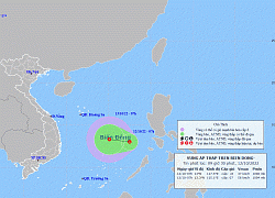 Xuất hiện vùng áp thấp trên Biển Đông