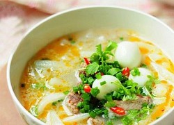 Bánh canh trứng cút đổi món cuối tuần