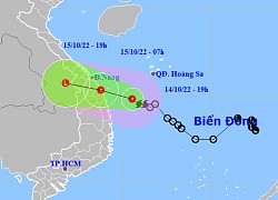 Bão Sơn Ca suy yếu thành trên vùng biển Đà Nẵng - Quảng Ngãi