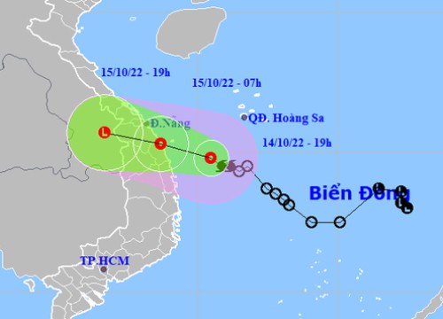 Bão Sơn Ca suy yếu thành trên vùng biển Đà Nẵng - Quảng Ngãi