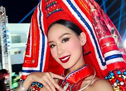 Bảo Ngọc hóa thân &#8220;Cô em Dao Đỏ&#8221; tại Ai Cập cho phần thi Trang phục dân tộc của Miss Intercontinental 2022