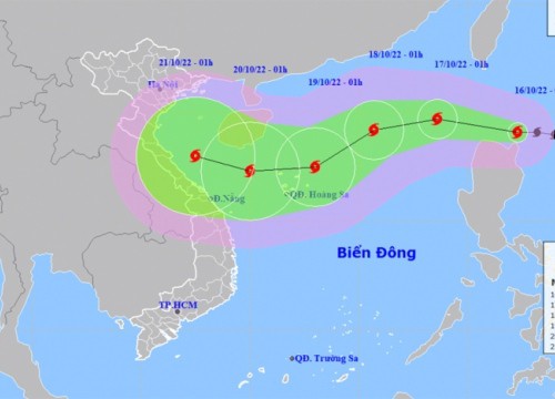 Bão Nesat giật cấp 11 đang tiến vào Biển Đông, diễn biễn rất phức tạp