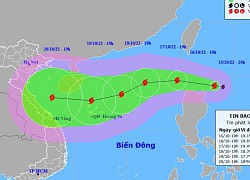 Bão số 6 mạnh lên cấp 12, ảnh hưởng vùng biển từ Quảng Trị đến Quảng Ngãi