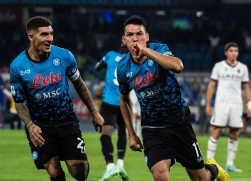 Kết quả bóng dá Serie A: Napoli 3-2 Bologna, Verona 1-2 AC Milan