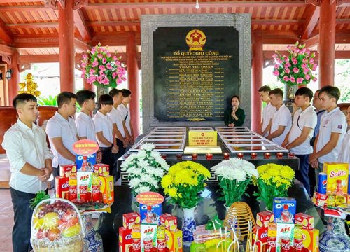 Nhóm bạn trẻ phục dựng ảnh chân dung 13 Anh hùng, liệt sĩ Truông Bồn