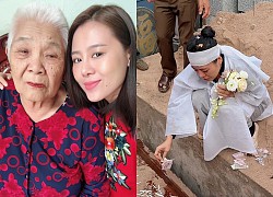 Nam Thư khóc ngất khi đưa tiễn bà nội, hi vọng luôn nhớ về mình