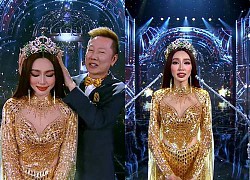 Thùy Tiên mặc áo dài final walk, bật khóc chia tay nhiệm kỳ Miss Grand International 2022