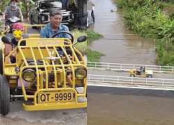 Ông ngoại chịu chơi, bẻ sắt làm ô tô "vàng 9999" cho cháu trai