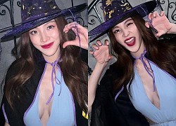 &quot;Nổ mắt&quot; màn hóa trang phù thủy của nữ thần Baifern Pimchanok đêm Halloween