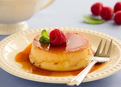 Ngon miệng mát lạnh với cách làm bánh flan dừa trứng