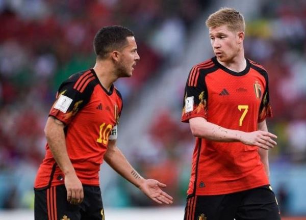 Hazard, De Bruyne, Vertonghen suýt hạ nhau sau trận Bỉ thua Maroc