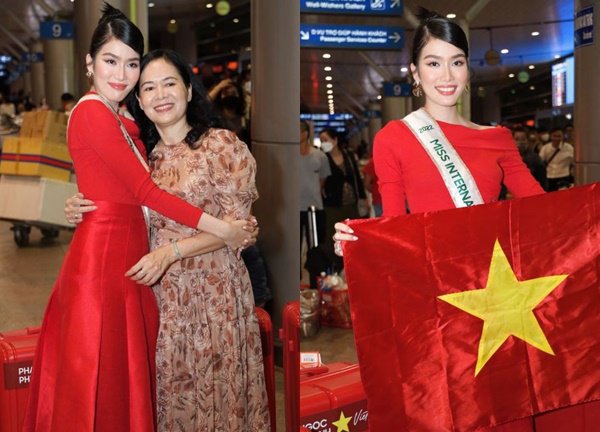 Phương Anh mang 120kg hành lý sang Nhật thi Miss International 2022