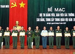 Bế mạc hội thi giảng viên, giáo viên các trường cao đẳng, trung cấp trong quân đội năm 2022