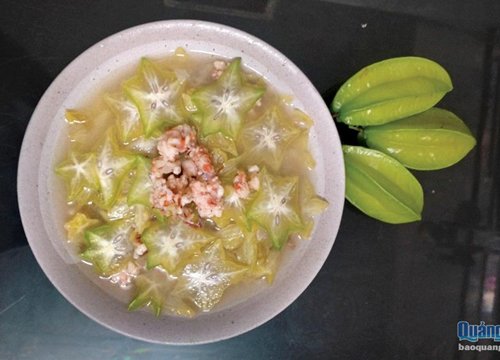 Canh khế nấu tôm