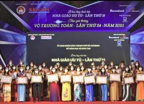 TPHCM: Tôn vinh 50 cán bộ quản lý, giáo viên đạt Giải thưởng Võ Trường Toản lần thứ 25 năm 2022