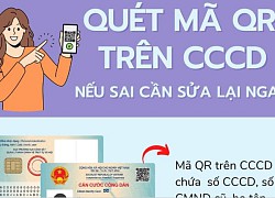 Infographic: Quét mã QR trên CCCD, nếu sai thông tin cần chỉnh sửa lại ngay