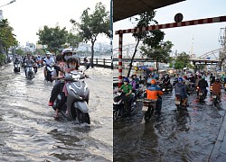 TP Hồ Chí Minh: Triều cường vượt báo động III, hàng loạt tuyến đường ngập sâu