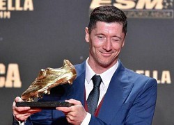 Lewandowski 'ẵm' Giày Vàng châu Âu