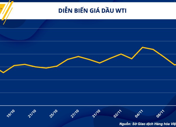 Thị trường hàng hóa hôm nay 11/11: Giá dầu thô quay lại đà tăng