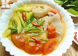 Bún móng giò dọc mùng dễ ăn cho bữa sáng