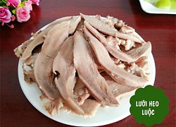 Cách làm sạch và luộc lưỡi heo giòn ngon cực đơn giản