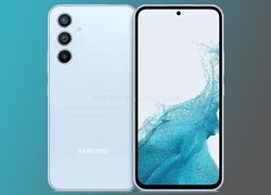 Galaxy A54 lộ ảnh render với màn hình đục lỗ, 3 camera xếp dọc