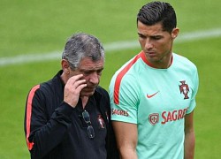 HLV Bồ Đào Nha tức giận khi bị hỏi về Ronaldo