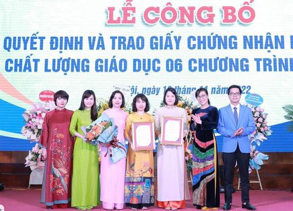 ĐH Thương mại thêm 6 chương trình đào tạo được chứng nhận kiểm định chất lượng