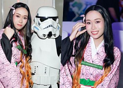 Hoa hậu Ban Mai lạ lẫm khi cosplay thành 'nữ quỷ' Nezuko