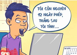 Nhân viên gương mẫu lên lịch làm việc nguyên tháng