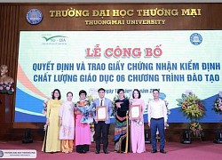 Trường ĐH Thương Mại nhận chứng nhận kiểm định chất lượng 6 chương trình đào tạo trong Lễ kỷ niệm ngày Nhà giáo Việt Nam