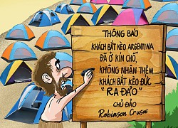 Đảo hoang Robinson bị quá tải sau trận Đức thua Nhật