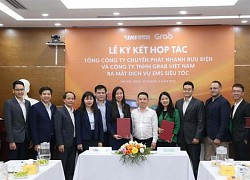 EMS và Grab ký thỏa thuận triển khai dịch vụ Siêu tốc tại 3 thành phố