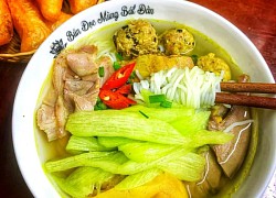 Bún dọc mùng Hà Nội, món ăn vừa bổ dưỡng vừa vui miệng