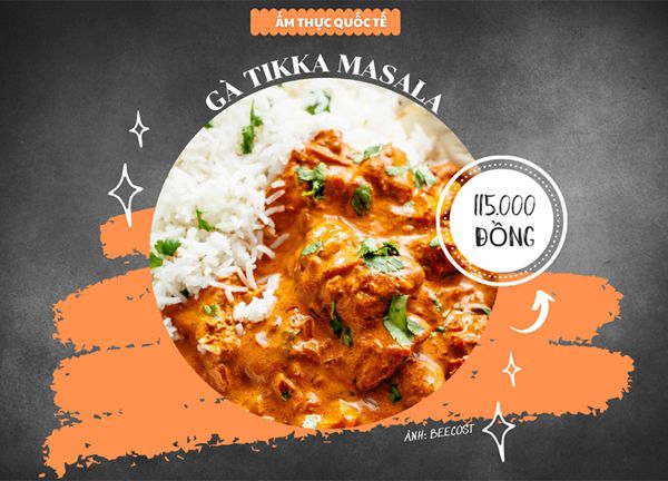 Trưa nay ăn gì: Hấp dẫn món gà Tikka Masala kiểu Ấn