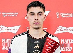 Biểu cảm đáng chú ý của Kai Havertz khi nhận giải cầu thủ hay nhất trận