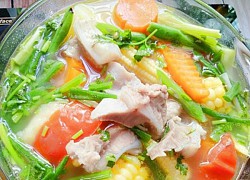 Cách nấu canh sườn sụn rau chuẩn vị