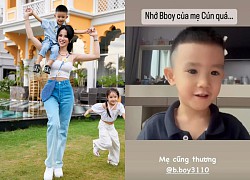 Diệp Lâm Anh nghẹn ngào tạm biệt con trai hậu ồn ào giành quyền nuôi con với chồng cũ