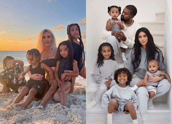 Kim Kardashian vẫn bảo vệ hình tượng của Kanye West trước mặt các con