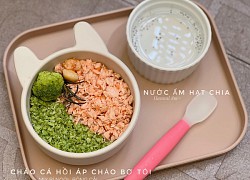 Mẹ 9X chia sẻ loạt công thức nấu cháo ăn dặm bổ dưỡng cho bé