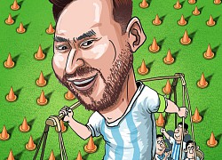 Messi vượt qua cơn mưa thẻ vàng, đưa Argentina tiến vào bán kết