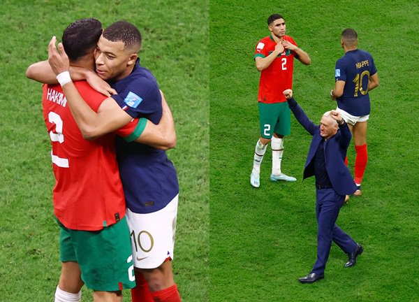 Mbappe gây sốt với hành động an ủi bạn thân Hakimi